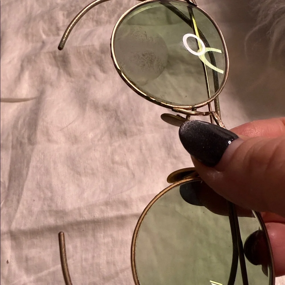 Stylish Green Round Vintage 1930's American Optical "FUL-VUE" safety Sunglasses - Picture 3 of 4